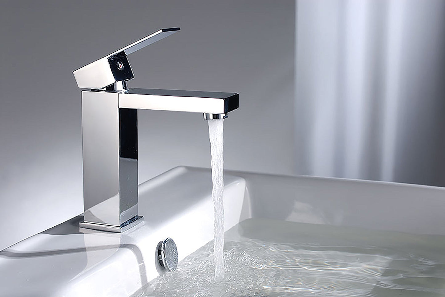 Single Lever Square Bathroom Faucet