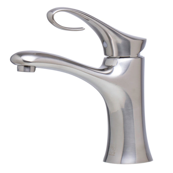 Single Lever Curled Bathroom Faucet
