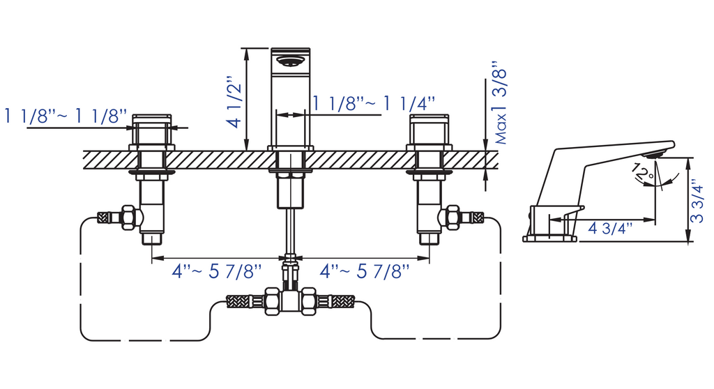 Modern Widespread Bathroom Faucet