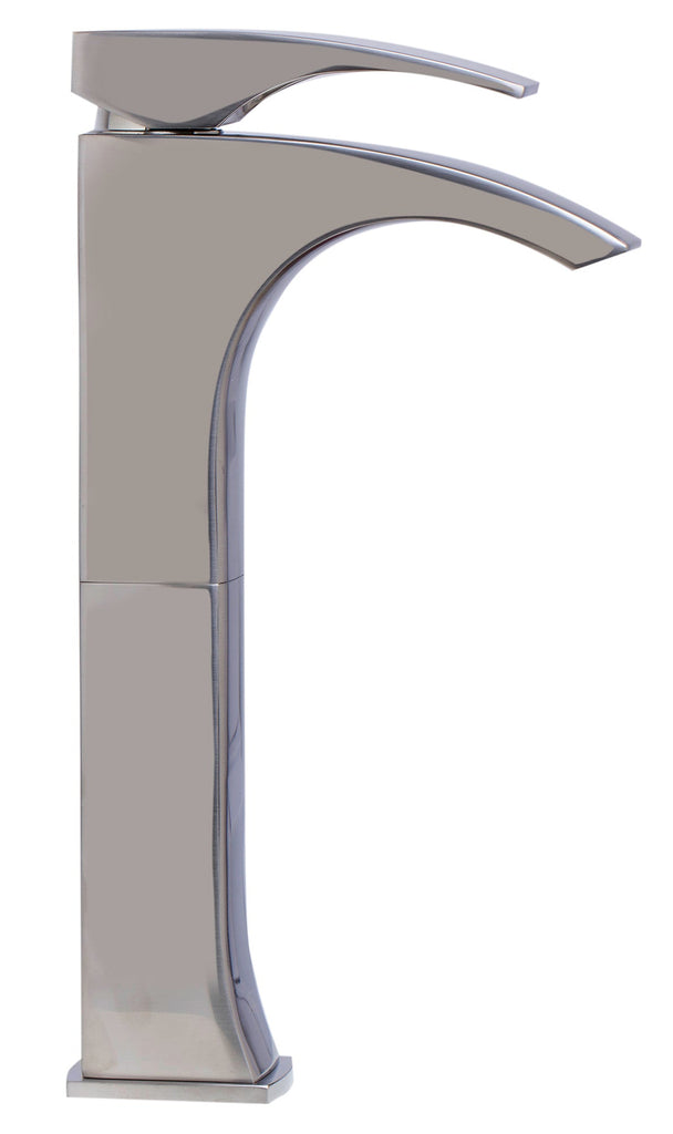 Single Lever Tall Modern Bathroom Faucet Polished/Brushed