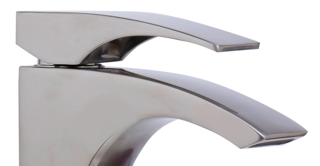 Single Lever Tall Modern Bathroom Faucet Polished/Brushed