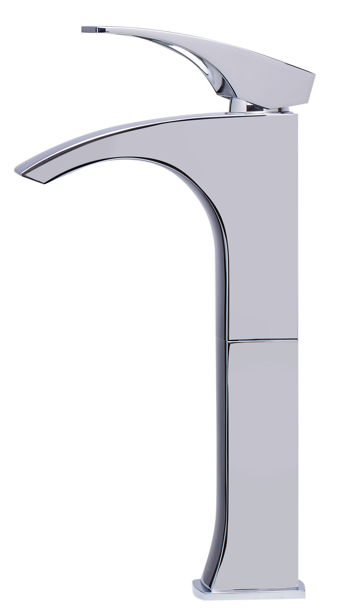 Single Lever Tall Modern Bathroom Faucet Polished/Brushed