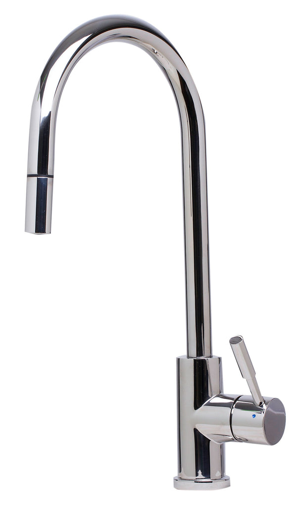 Single Hole Pull Down Stainless Steel Kitchen Faucet