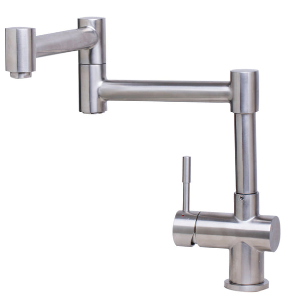 Modern Solid Stainless Steel Retractable Kitchen Faucet