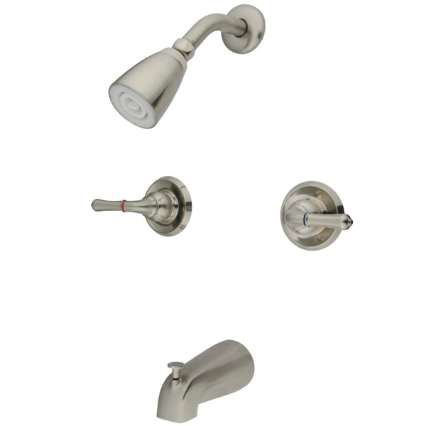 Kingston Brass GKB248 Water Saving Magellan 2-Handle Tub and Shower Faucet with Water Savings Showerhead