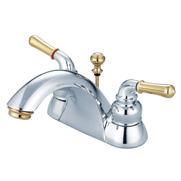 Kingston Brass KB2624B Naples 4 in. Centerset Bathroom Faucet/Polished Brass