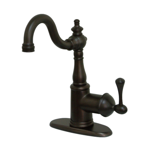 Kingston Brass KS7495BL English Vintage Bar Faucet with Deck Plate