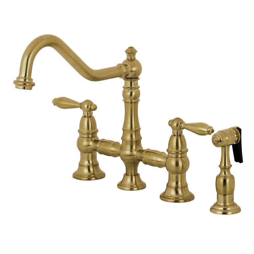 Kingston Brass KS3270ALBS Kitchen Faucet with Side Sprayer