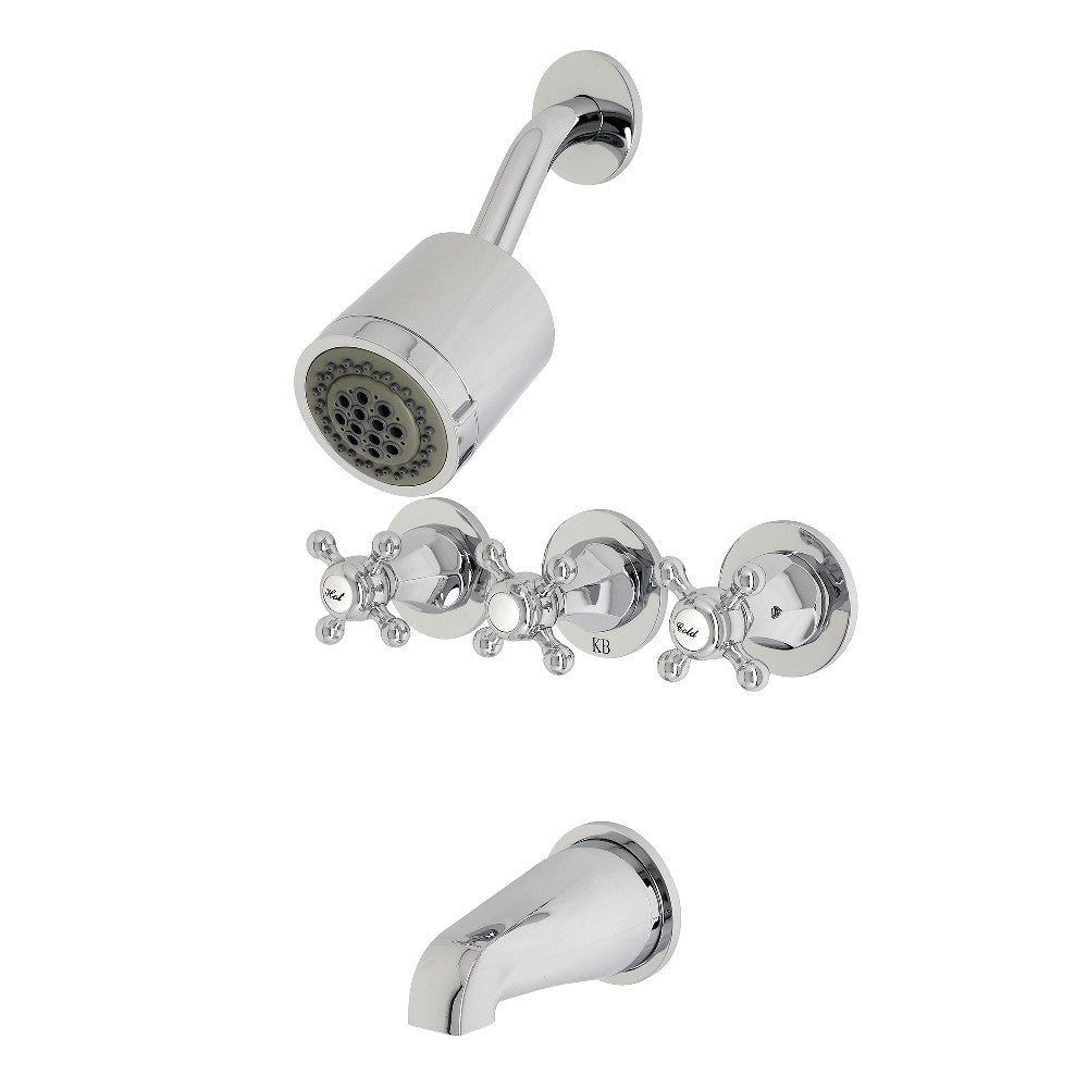 Kingston Brass KBX8133BX Metropolitan Three-Handle Tub and Shower Faucet