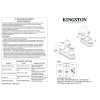 Kingston Brass KB1605PL Heritage 4 in. Centerset Bathroom Faucet