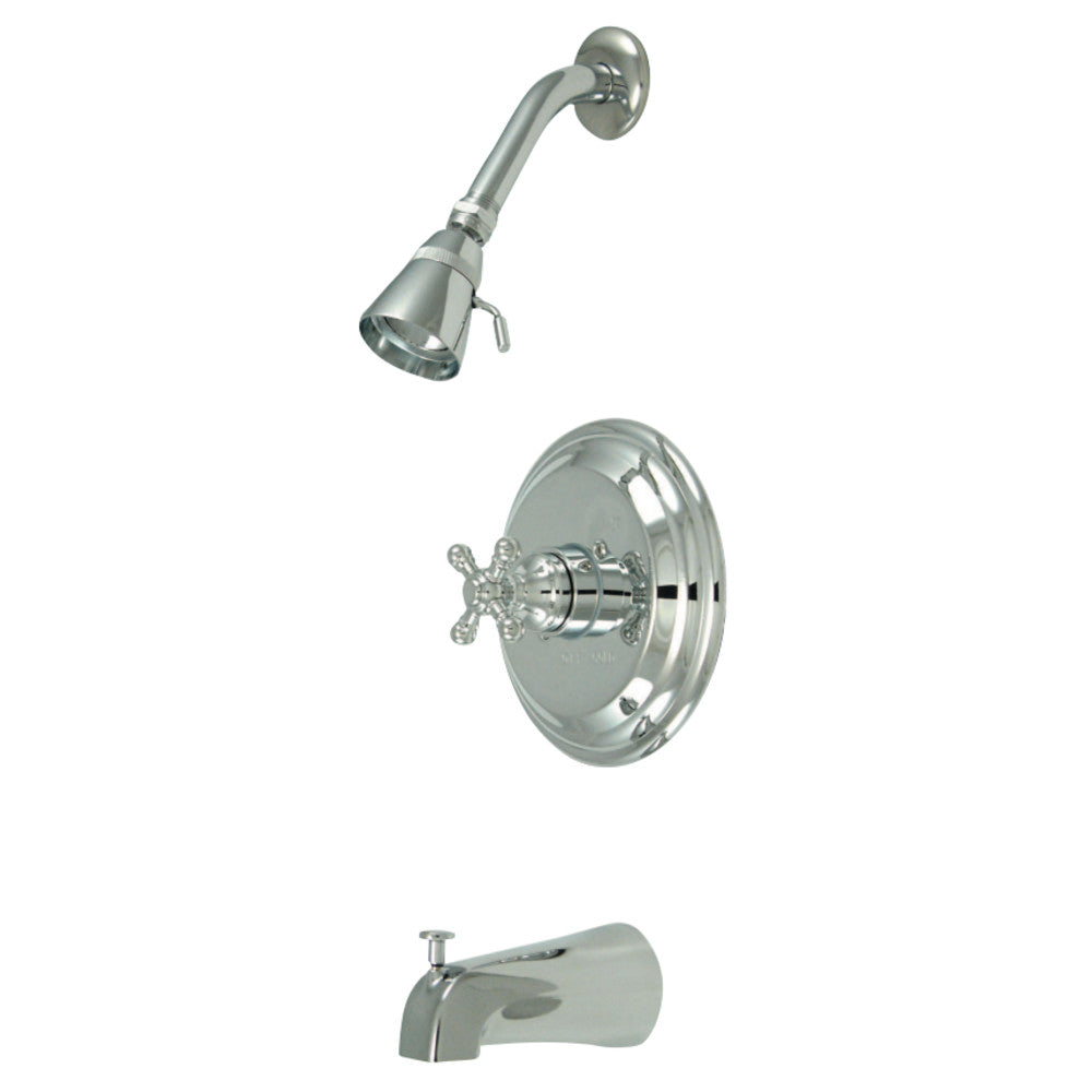 Kingston Brass GKB2631BX Water Saving Metropolitan Tub & Shower Faucet with Cross Handles