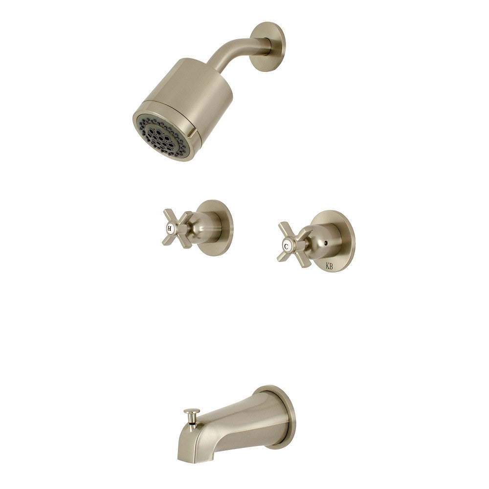 Kingston Brass KBX8143ZX Millennium Two-Handle Tub and Shower Faucet