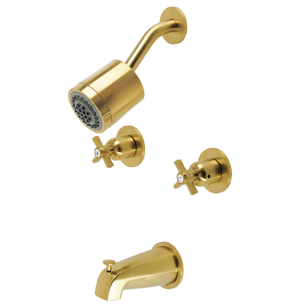 Kingston Brass KBX8143ZX Millennium Two-Handle Tub and Shower Faucet