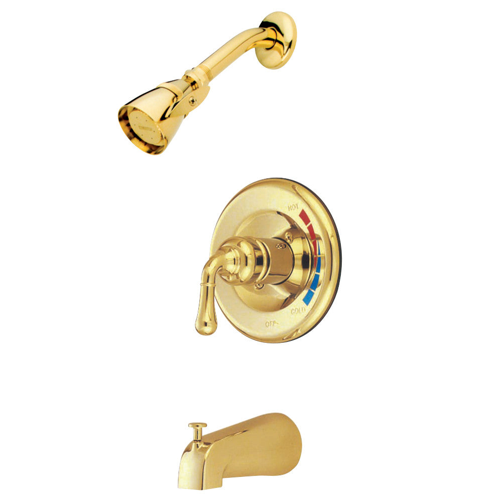 Kingston Brass KB632 Magellan Single Handle Operation Tub & Shower Faucet