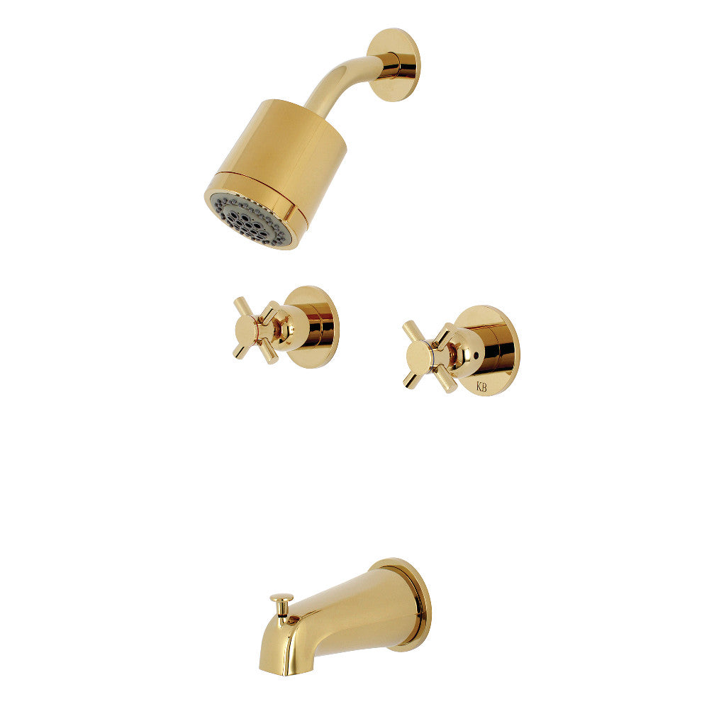 Kingston Brass KBX8142DX Concord Two-Handle Tub and Shower Faucet