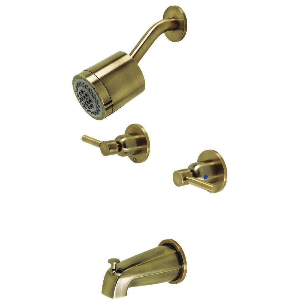 Kingston Brass KBX8148DL Concord Two-Handle Tub and Shower Faucet