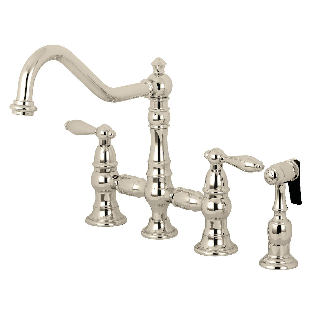 Kingston Brass KS3270ALBS Kitchen Faucet with Side Sprayer